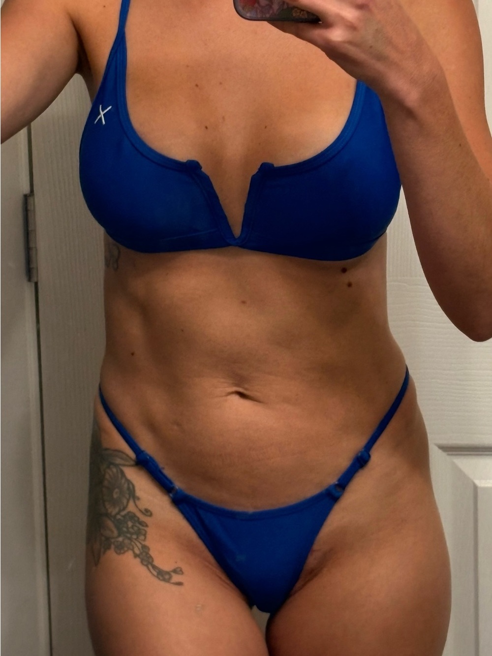 Boutine LA Blue V-Notch Bikini Set